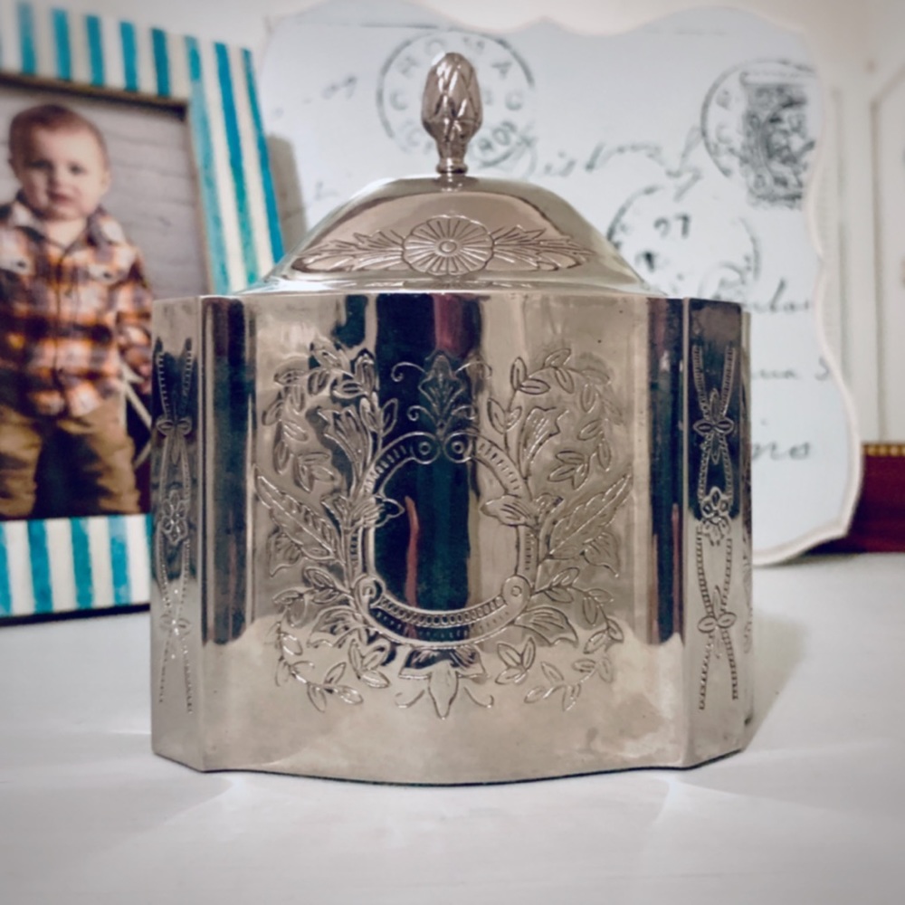 Vintage Silver Jewelry Box